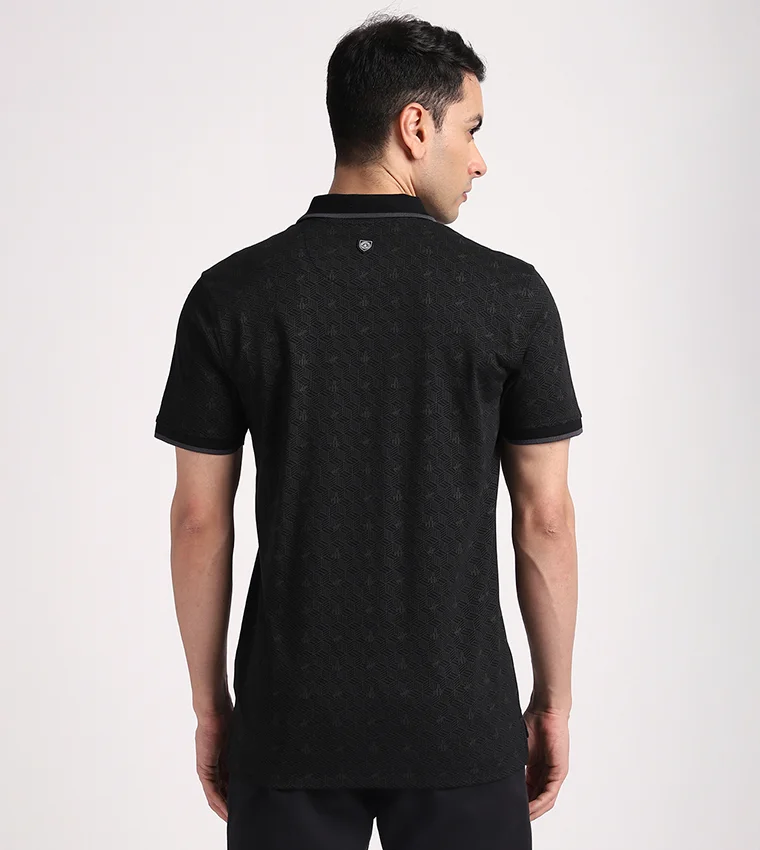 بيفرلي هيلز بولو كلوب Cube AOP printed polo
